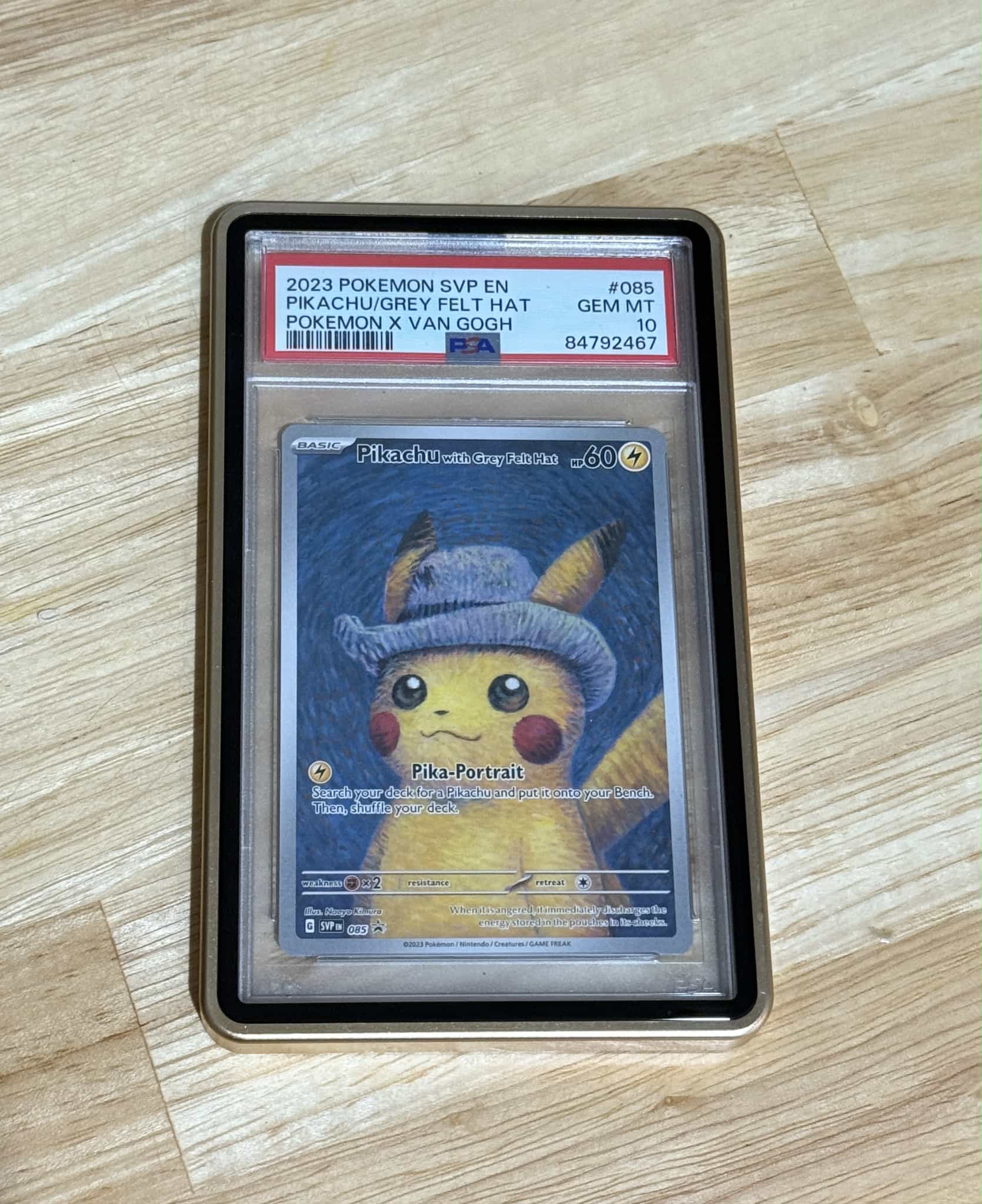 PIKACHU / GREY FELT HAT - View 1